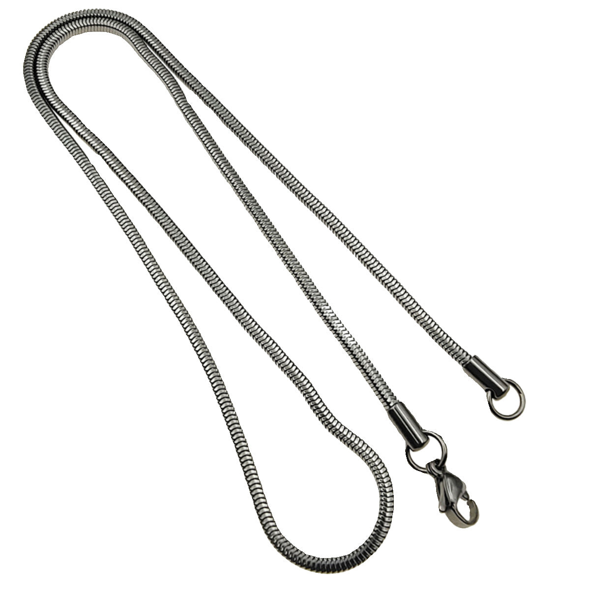 Square Snake Chain Necklace, Light Luxury Niche Titanium Steel Necklace, Unisex Versatile Sweater Chain, Light Luxury High-End Feel