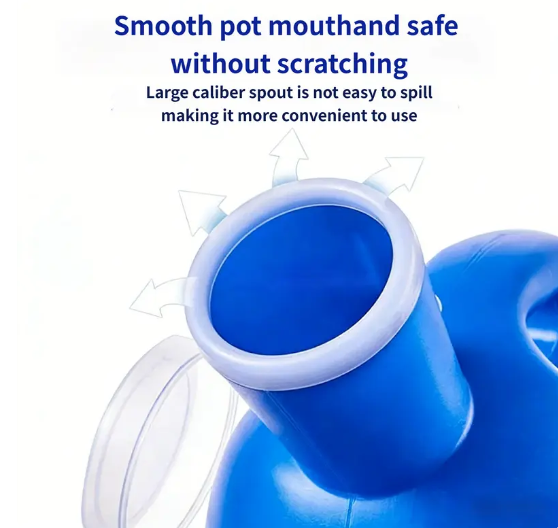 Urinal/Bed Pot for Men, Women, Elderly, and Children, with Lid, Tube, Odor-Proof, Thickened, Emergency Large Capacity